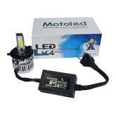 Luz Led Motoled M4plus 6000lm H4 Ac/Dc 4 Caras